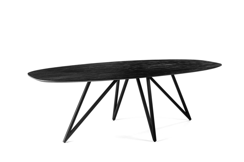 Eetkamertafel, 240x110 cm, B340 zwart - Afbeelding 4