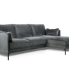 3 zits bank CL rechts, stof Fashion Velvet, F411 donkergrijs - Afbeelding 7