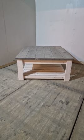 OUTLET! Salontafel brocant greywash/whitewash