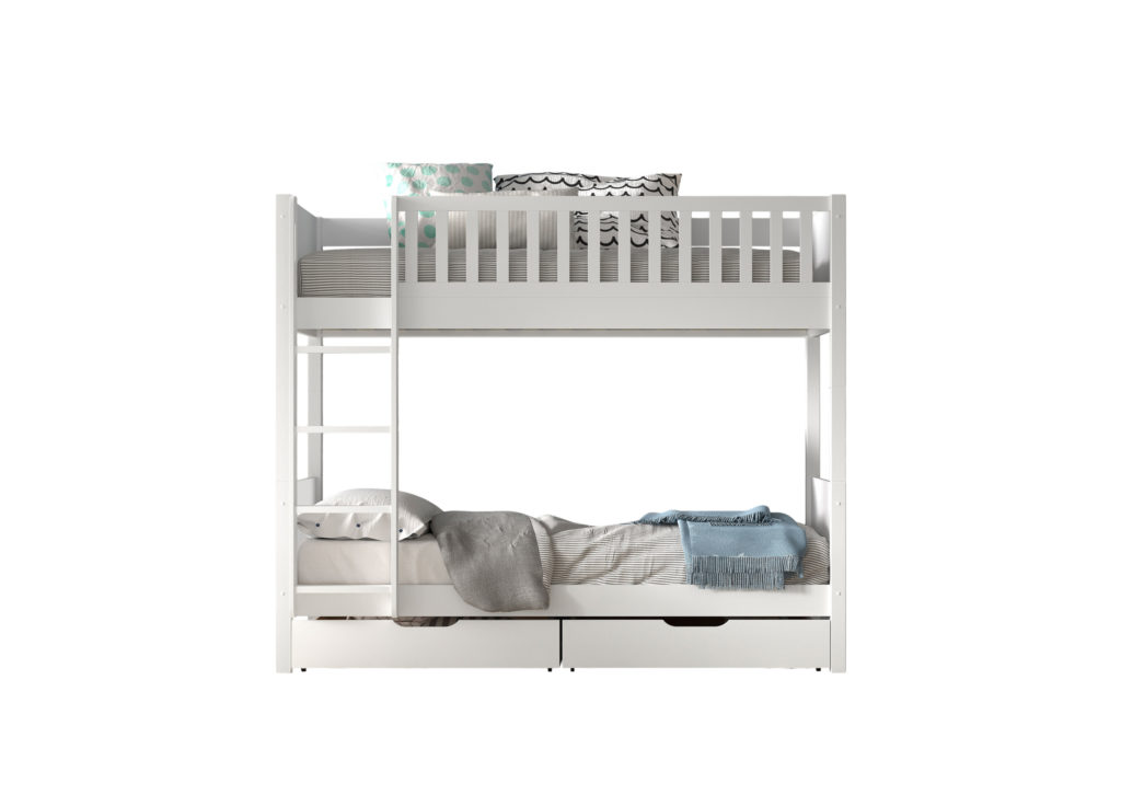 Deze SCOTT combinatie bestaat uit het stapelbed met de twee lades.