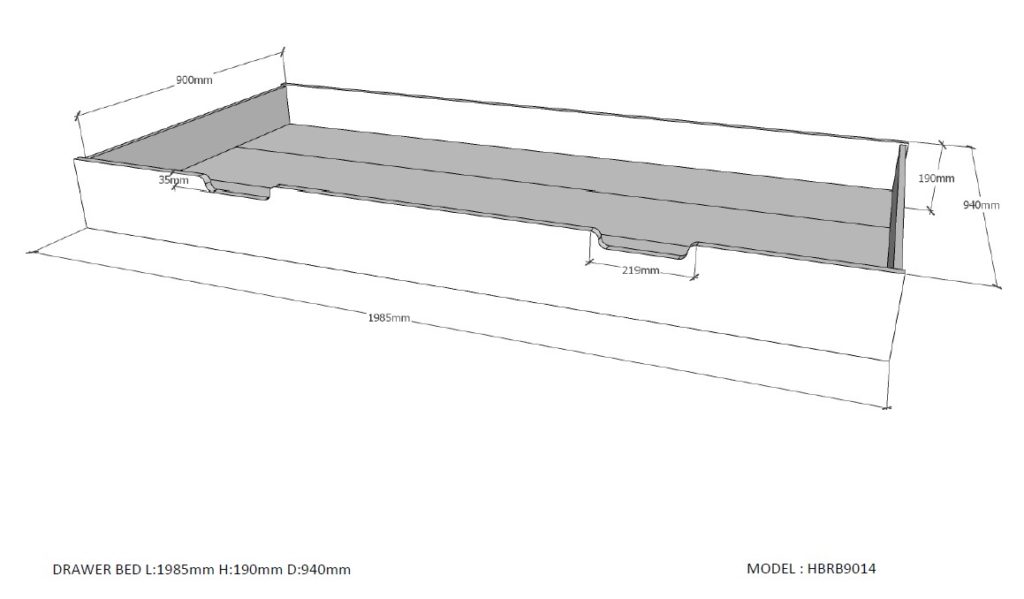Deze Housebed-combinatie bestaat uit een huisbed 05 wit en een bedlade - Afbeelding 11
