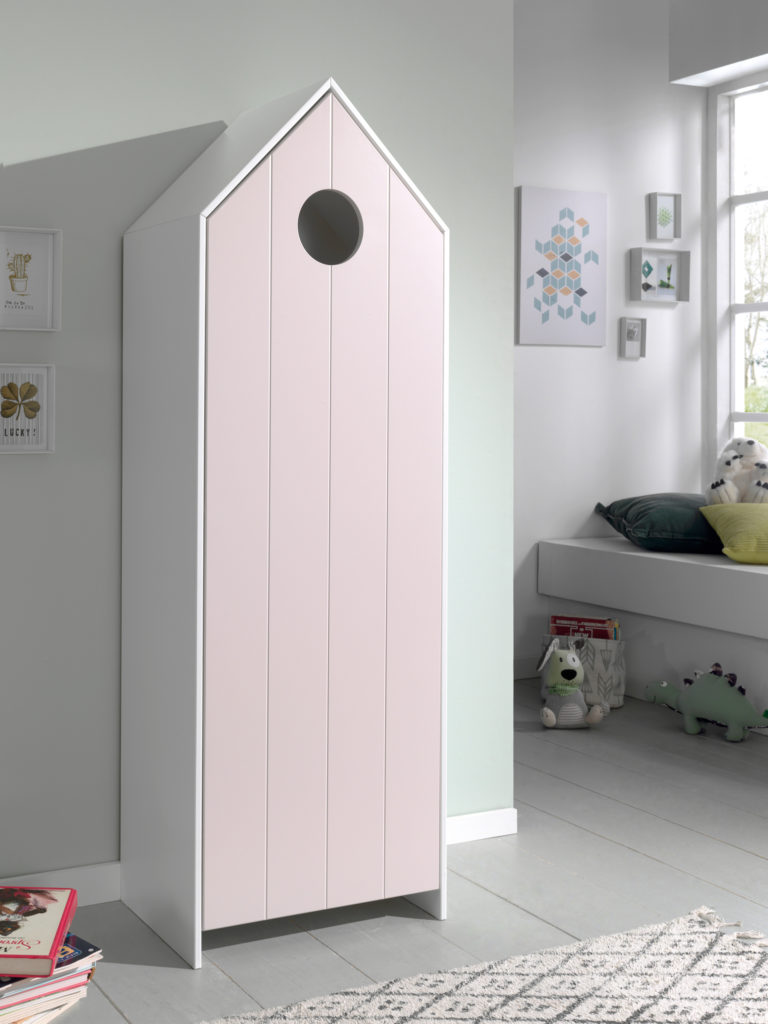 Deze CASAMI combinatie bestaat uit 2 kasten: 1 kastje met roze deur en 1 open kast. - Afbeelding 12