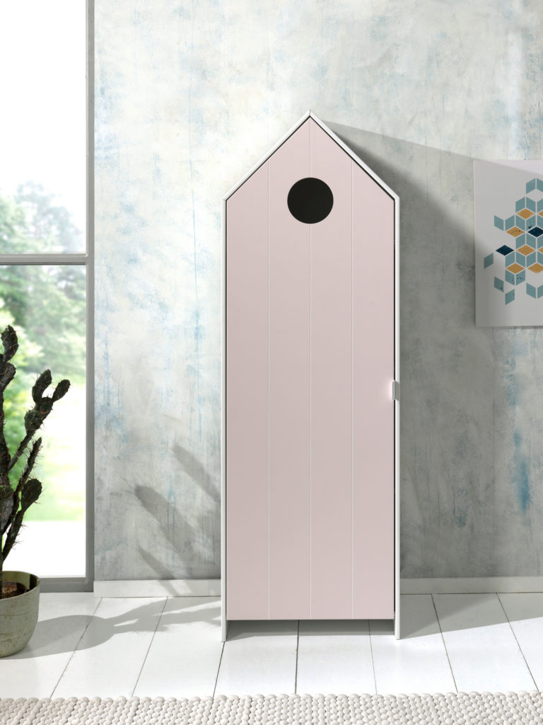 Deze CASAMI combinatie bestaat uit 3 kasten: 2 kastjes met witte en roze deur en 1 open kast. - Afbeelding 13