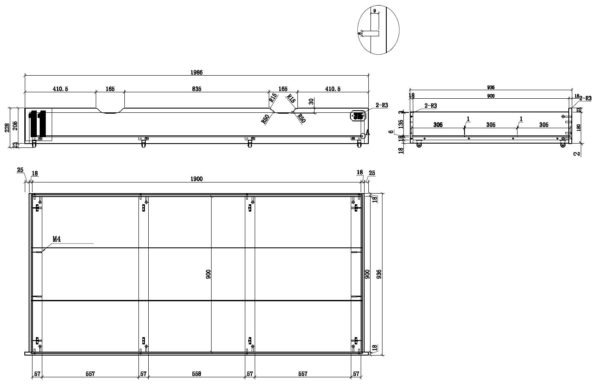 De ALEX-combinatie bestaat uit een bed 90x200cm, lattenbodem kader 13l, Lade rolbed ,  nachtkastje en een 3 deurs kledingkast. - Image 14