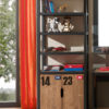 De ALEX-combinatie bestaat uit een nachtkastje,  bed 90x200cm ,  Lade rolbed ,  bureau ,  2 deurs kledingkast en boekenkast - Afbeelding 16