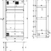 De ALEX-combinatie bestaat uit een bed 90x200cm , lattenbodem kader 13l,  Lade rolbed ,  nachtkastje en  2 deurs kledingkast. - Afbeelding 16