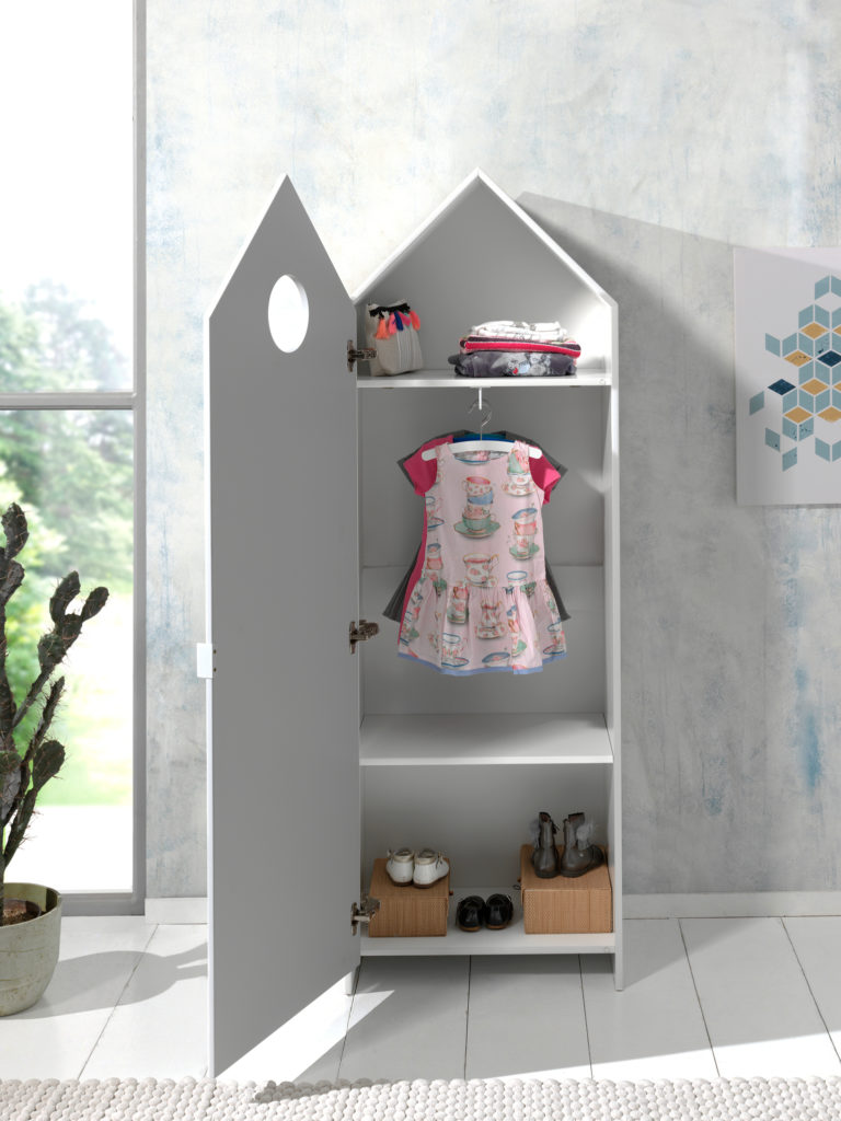 Deze CASAMI combinatie bestaat uit 3 kasten: 2 kastjes met witte en roze deur en 1 open kast. - Afbeelding 17