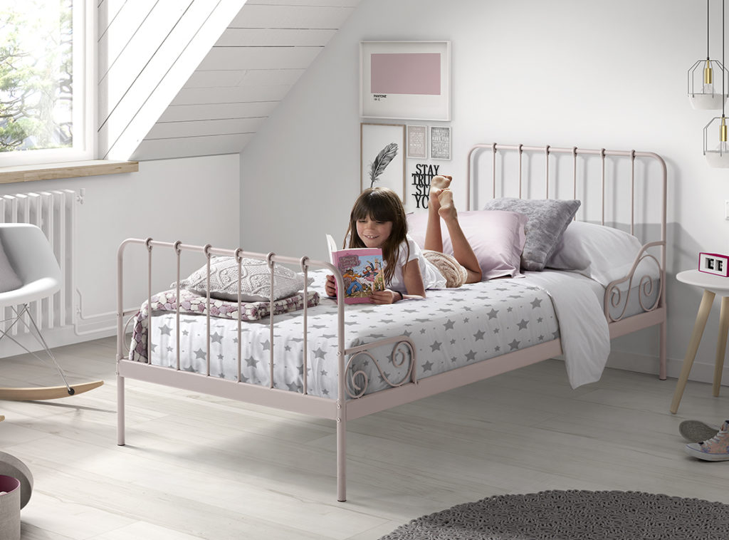 ALICE BED 90X200CM ROZE - Afbeelding 2