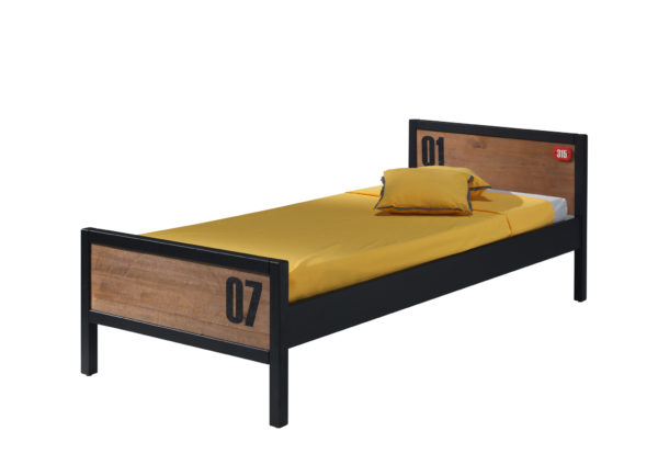 De ALEX-combinatie bestaat uit een bed 90x200cm, lattenbodem kader 13l, Lade rolbed ,  nachtkastje en een 3 deurs kledingkast. - Image 2