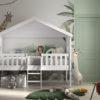 HUISBED + LADDER WIT - Afbeelding 2