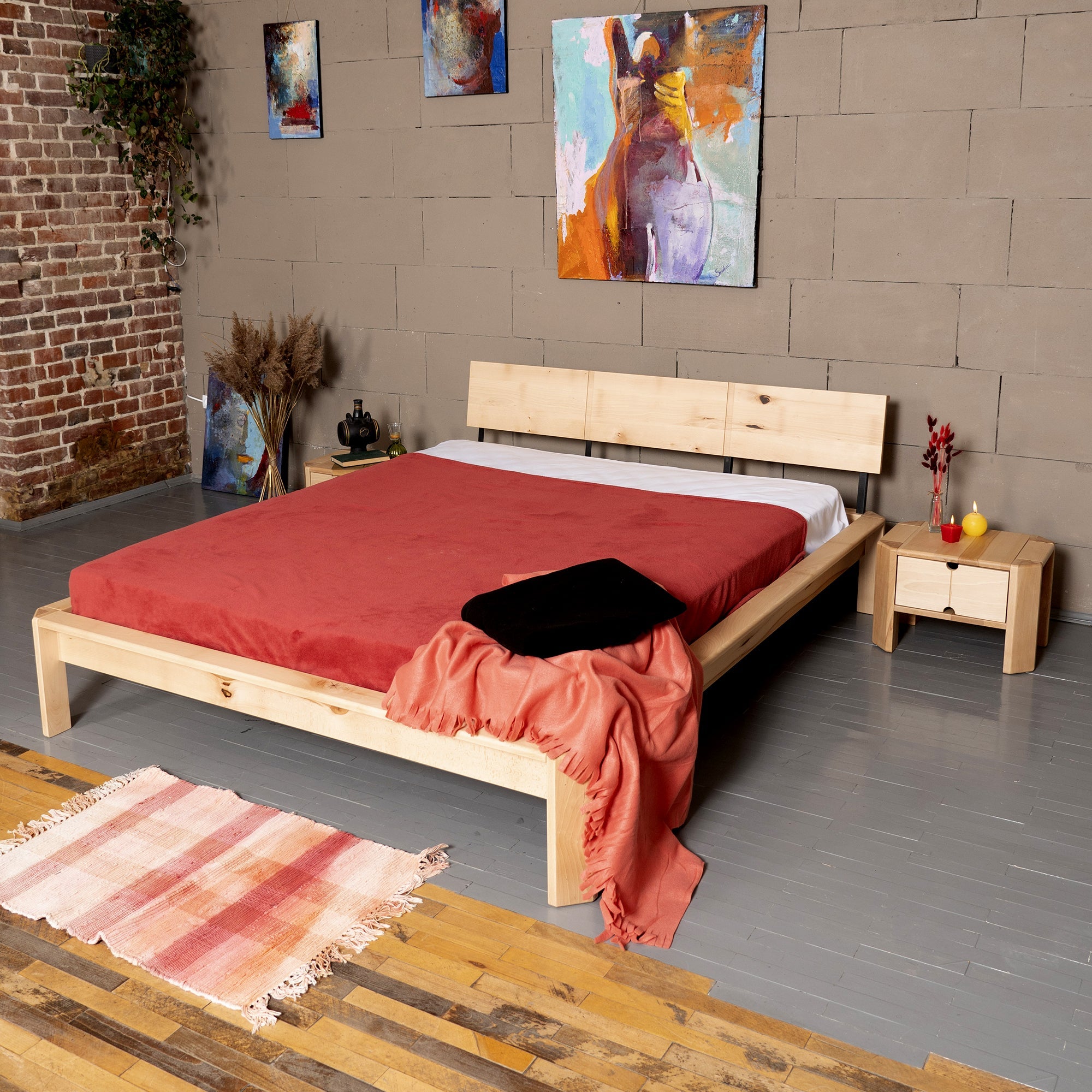 LOFT Double Bed 140x200 natural kopen Het Steigerhouthuis