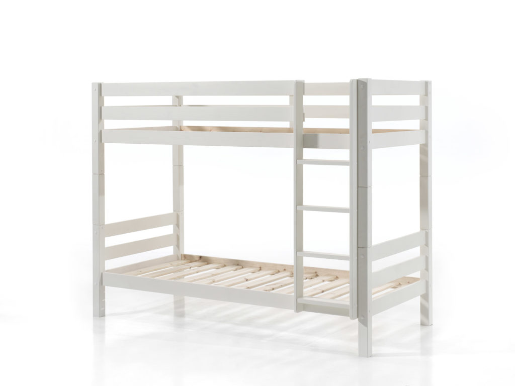 Deze PINO-combinatie bestaat uit een wit PINO stapelbed h160cm  en een PINO 2 lades wit - Afbeelding 2