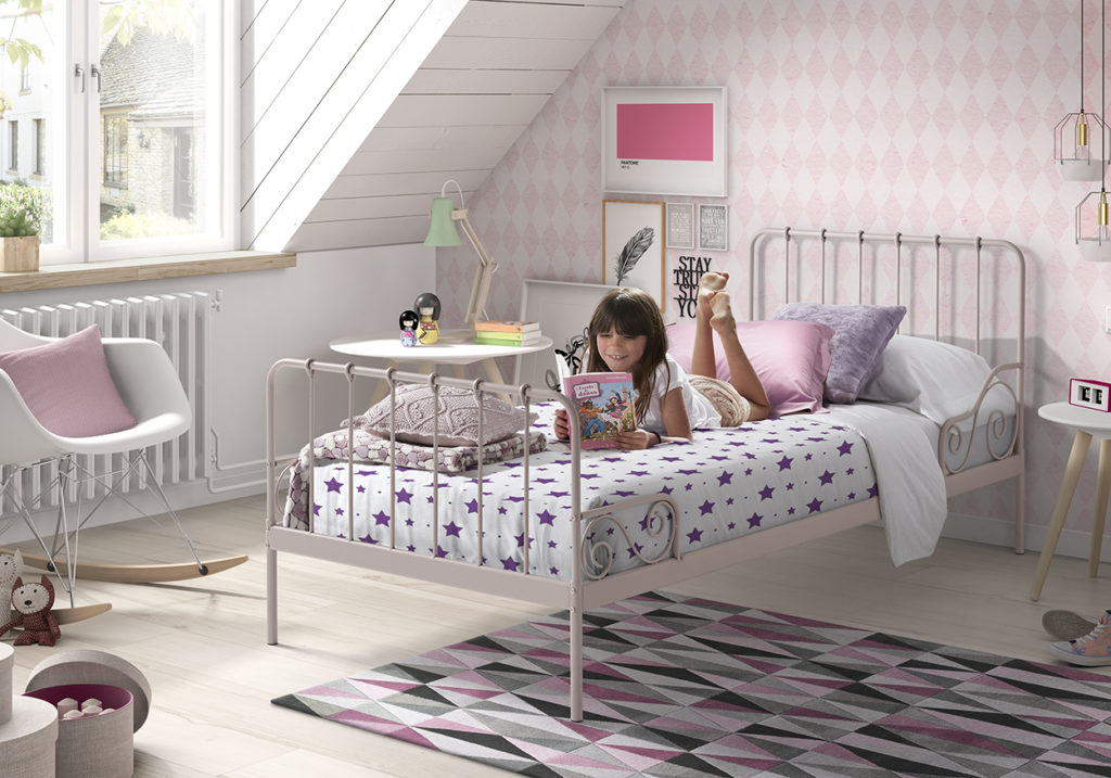 ALICE BED 90X200CM ROZE - Afbeelding 3