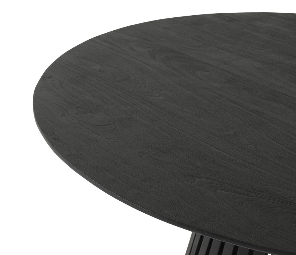 Eetkamertafel Ø120, Acacia Black - Afbeelding 3