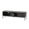 TV dressoir 160 met 2 deuren en 2 open vakken - Afbeelding 3