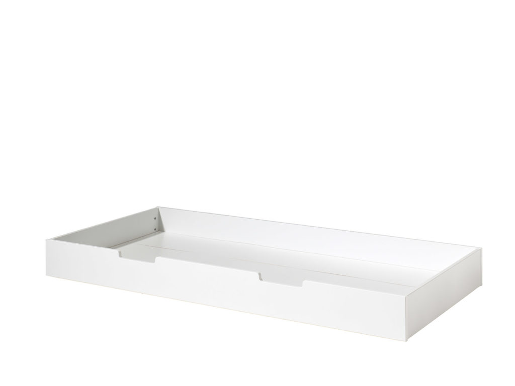 Deze Housebed-combinatie bestaat uit een housebed white, white roof 3 panels en bedlade - Afbeelding 3