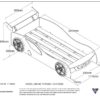 GRAND TURISMO BLUE BED - Afbeelding 3