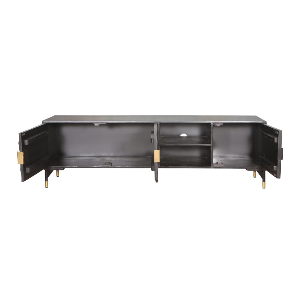 TV dressoir 190 met 3 deuren en 2 open vakken - Afbeelding 3