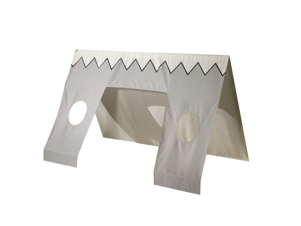 Deze TIPI combinatie bestaat uit het verhoogde TIPI bed (90 x 200 cm) en bijhorende textielset. - Afbeelding 3