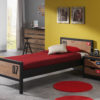 De ALEX-combinatie bestaat uit een bed 90x200cm , lattenbodem kader 13l en een nachtkastje. - Afbeelding 4