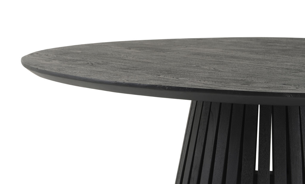 Eetkamertafel Ø120, Acacia Black - Afbeelding 4