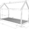 CABANE BED 90X200CM WIT - Afbeelding 4