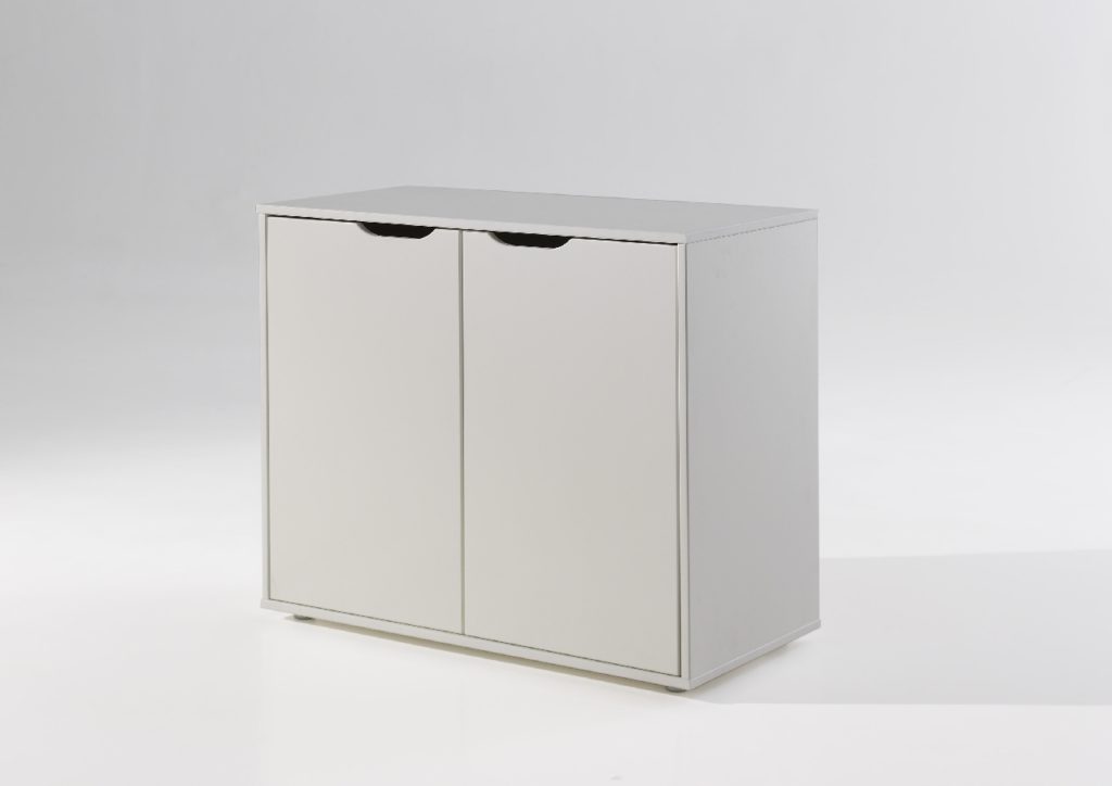 PINO KOMMODE 2 DEUREN WIT - Afbeelding 4