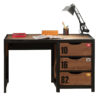 De ALEX-combinatie bestaat uit een nachtkastje,  bed 90x200cm ,  Lade rolbed ,  bureau ,  2 deurs kledingkast en boekenkast - Afbeelding 5