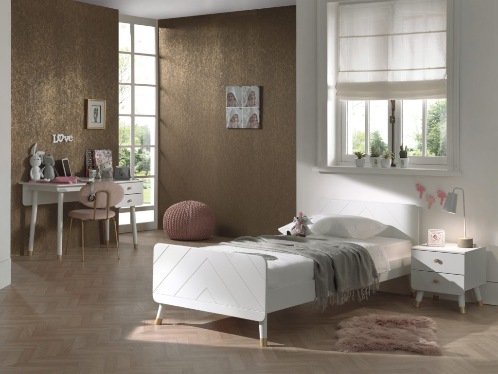 Deze BILLY-combinatie bestaat uit het witte BILLY-bed (90x200cm), het witte nachtkastje en het witte bureau. - Afbeelding 5