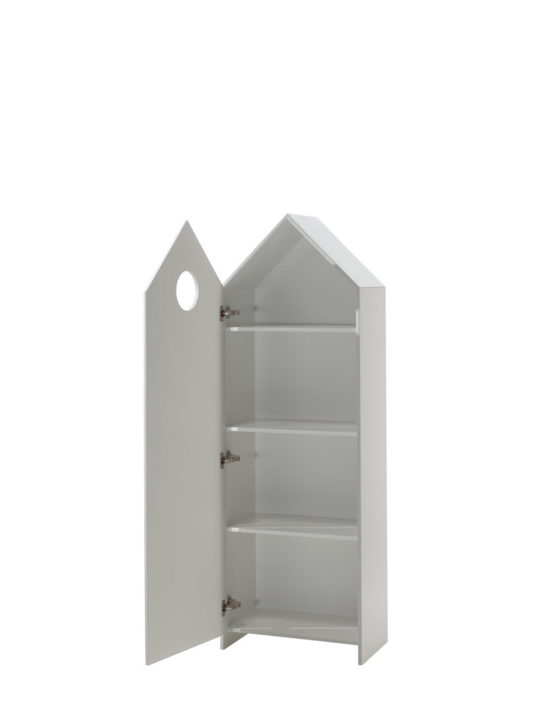 Deze CASAMI combinatie bestaat uit 3 kasten: 2 kastjes met grijze en roze deur en 1 open kast. - Afbeelding 5