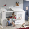Deze Housebed-combinatie bestaat uit een house bed, white roof  en een bedlade - Afbeelding 6
