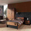De ALEX-combinatie bestaat uit een bed 90x200cm, lattenbodem kader 13l, Lade rolbed ,  nachtkastje en een 3 deurs kledingkast. - Afbeelding 7