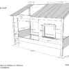 Deze Housebed-combinatie bestaat uit een house bed, white roof  en een bedlade - Afbeelding 7