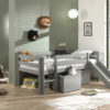 Deze PINO-combinatie bestaat uit een PINO mezzanine 90x200cm wit  en een PINO zetelbed wit - Afbeelding 7
