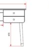 Deze BILLY-combinatie bestaat uit het witte BILLY-bed (90x200cm), de witte nachtkastje, het bureau en de commode. - Afbeelding 9