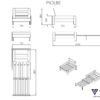 Deze PINO-combinatie bestaat uit een PINO mezzanine 90x200cm grijs  en een PINO zetelbed grijs - Afbeelding 9
