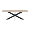 Eetkamertafel deens ovaal 160, Mango Ashblond