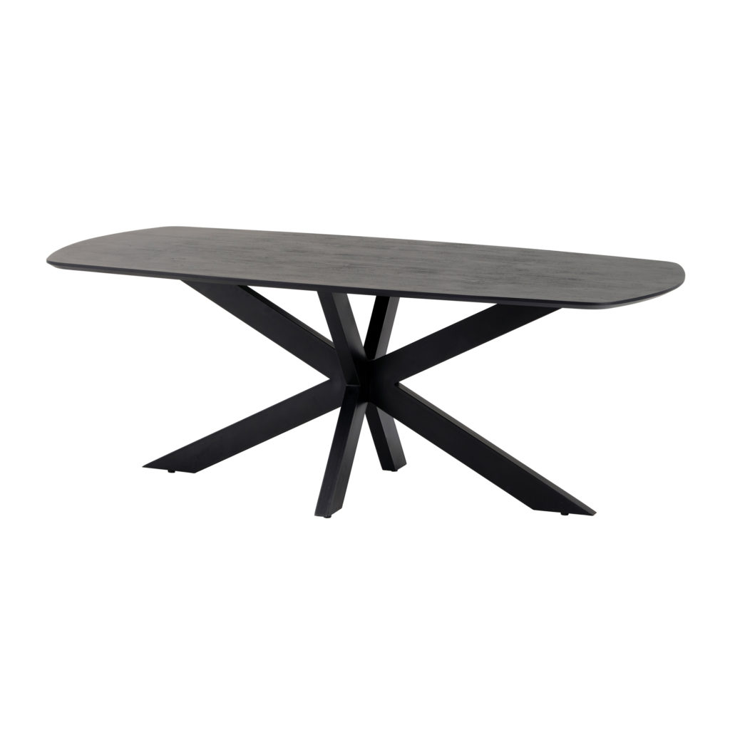 Eetkamertafel deens ovaal 210, Acacia Black - Afbeelding 2