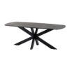 Eetkamertafel deens ovaal 230, Acacia Black - Afbeelding 2