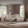 3 zits bank CL L+R, stof Vito 23, D460 beige - Afbeelding 2