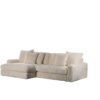 3 zits bank CL L+R, stof Vito 23, D460 beige - Afbeelding 3