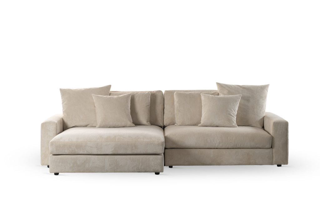 3 zits bank CL L+R, stof Lincoln 83, RIB920 naturel - Afbeelding 3