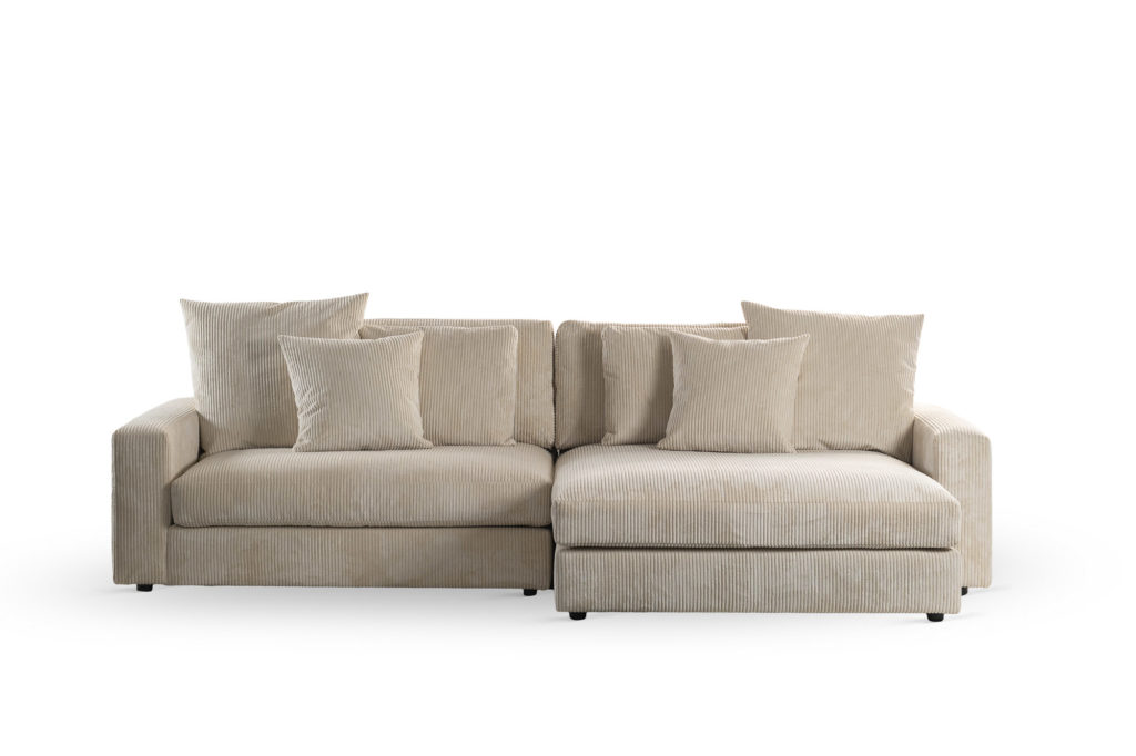 3 zits bank CL L+R, stof Lincoln 83, RIB920 naturel - Afbeelding 4