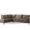 3 zits hoek links, stof Lord 35, E520 taupe - Afbeelding 2