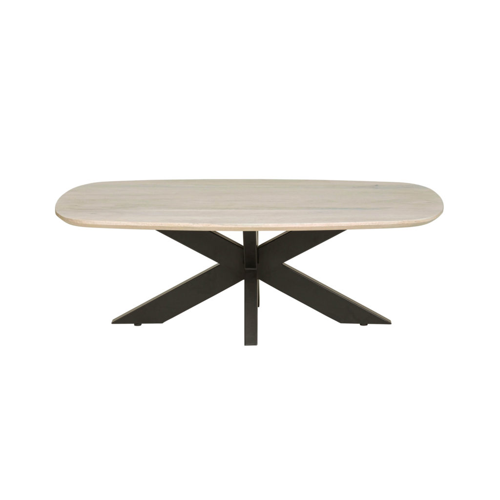 Salontafel deens ovaal 120, Mango Ashblond - Afbeelding 2