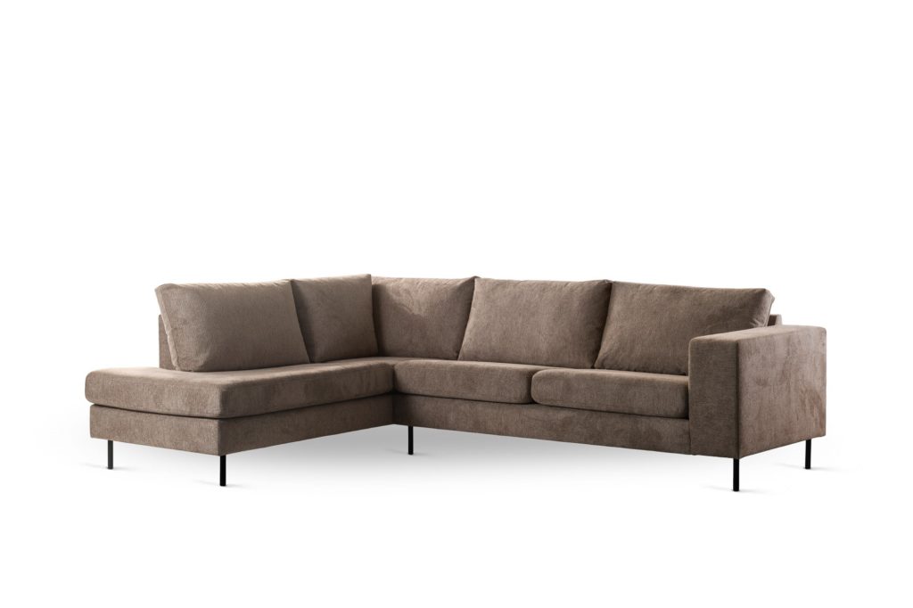 3 zits hoek links, stof Lord 35, E520 taupe - Afbeelding 4
