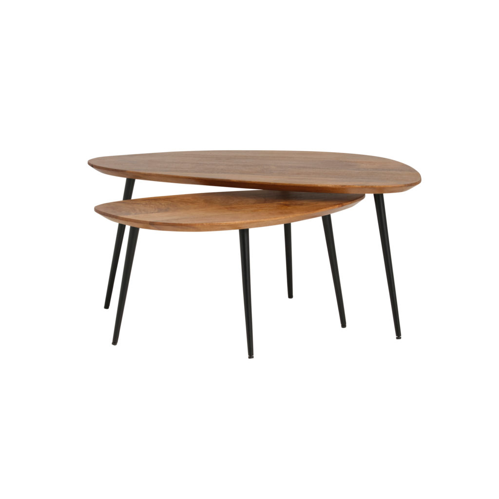 Salontafel - set van 2, organisch, Ginger - Afbeelding 2