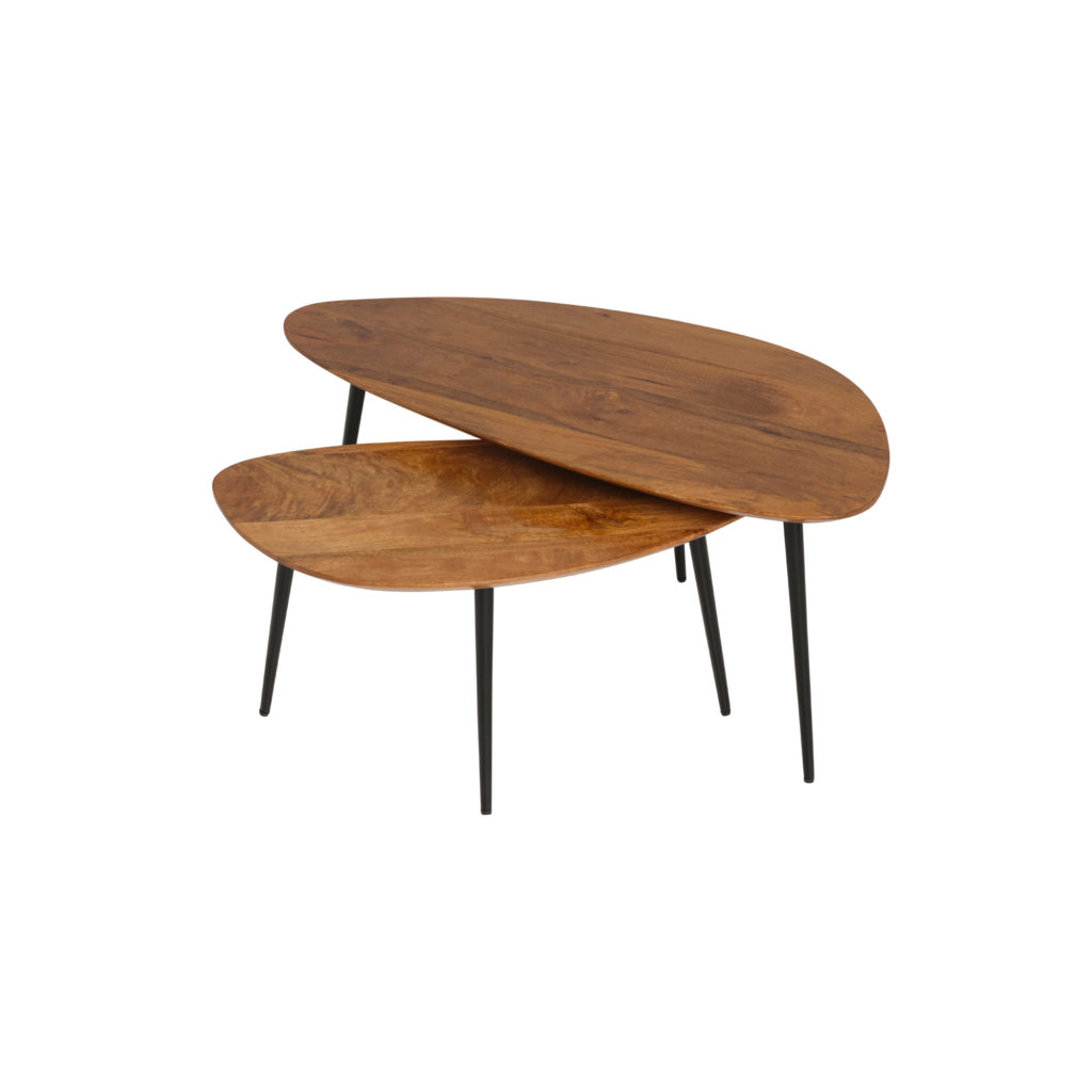 Salontafel - set van 2, organisch, Ginger - Afbeelding 3