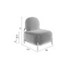 Polly Fauteuil Teddy Ivoor - Afbeelding 15