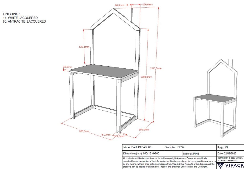 DALLAS BUREAU WIT - Afbeelding 2